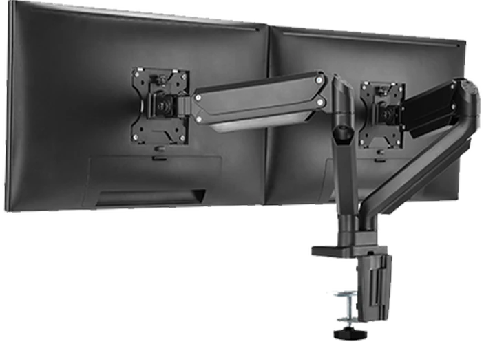 Twisted Minds Dual Monitor Arm Compact Aluminum Gas Spring Mount for 17