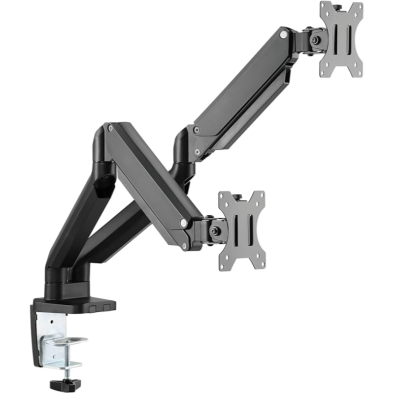 Twisted Minds TM 26 C012 Dual Monitor Arm – Compact Aluminum Gas Spring Mount for 17