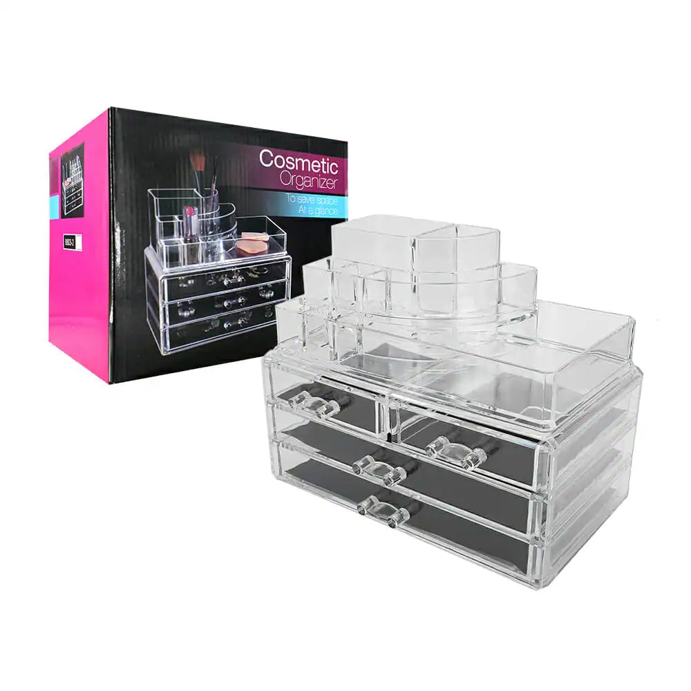 Acrylic Cosmetic Organizer TO Save space AT a glance 4 Drawer Set 8803-1