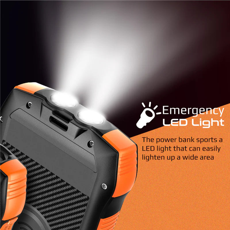 PROMATE 20000mAh Rugged EcoLight™ Solar Power Bank
