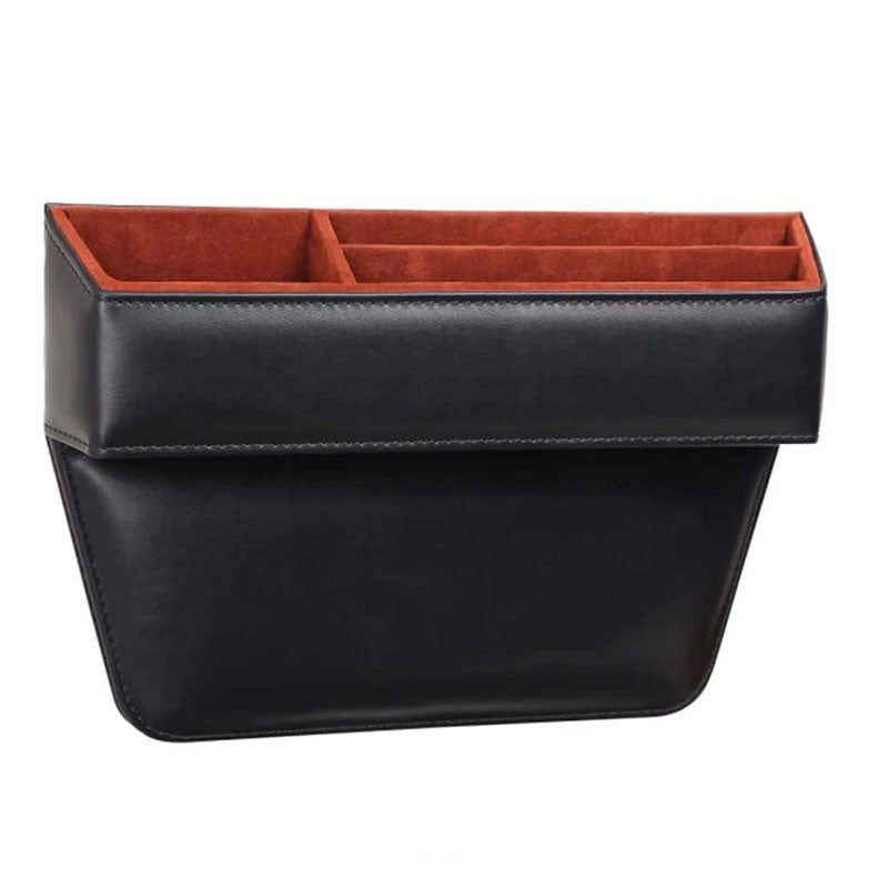 Zhuse Car Seat Console Organizer Storage Box With Cup Holder