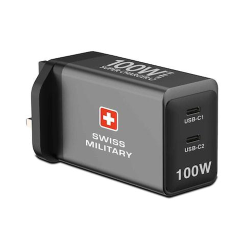 Swiss Military GaN II USB-C Charger Black 100W