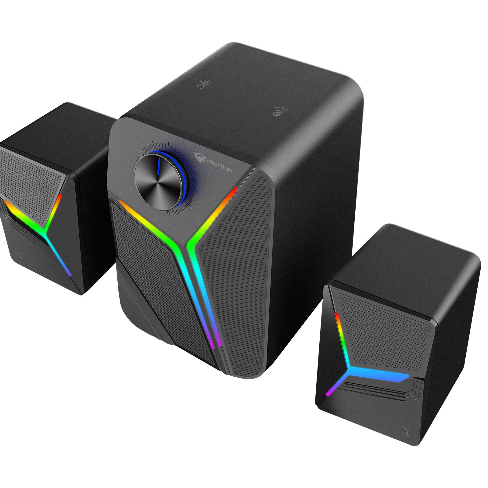 Meetion MT-SP20111 2.1 Speaker 15W RGB and Bluetooth Speaker