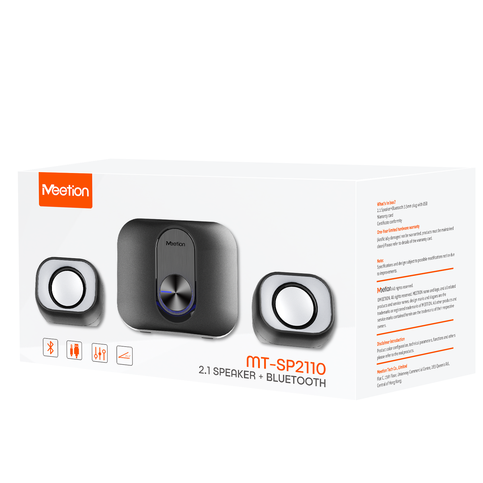 Meetion SP2110 2.1 Speaker and Bluetooth Speaker