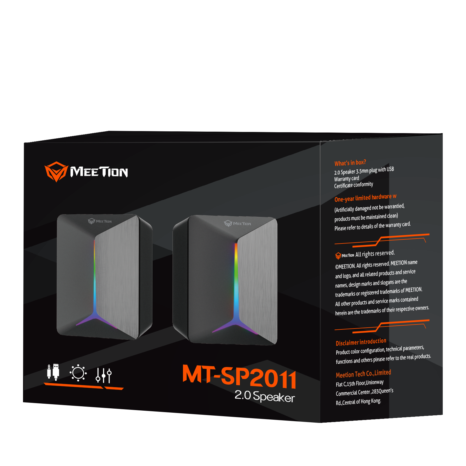 Meetion MT-SP2011 RGB 2.0 Gaming Speaker