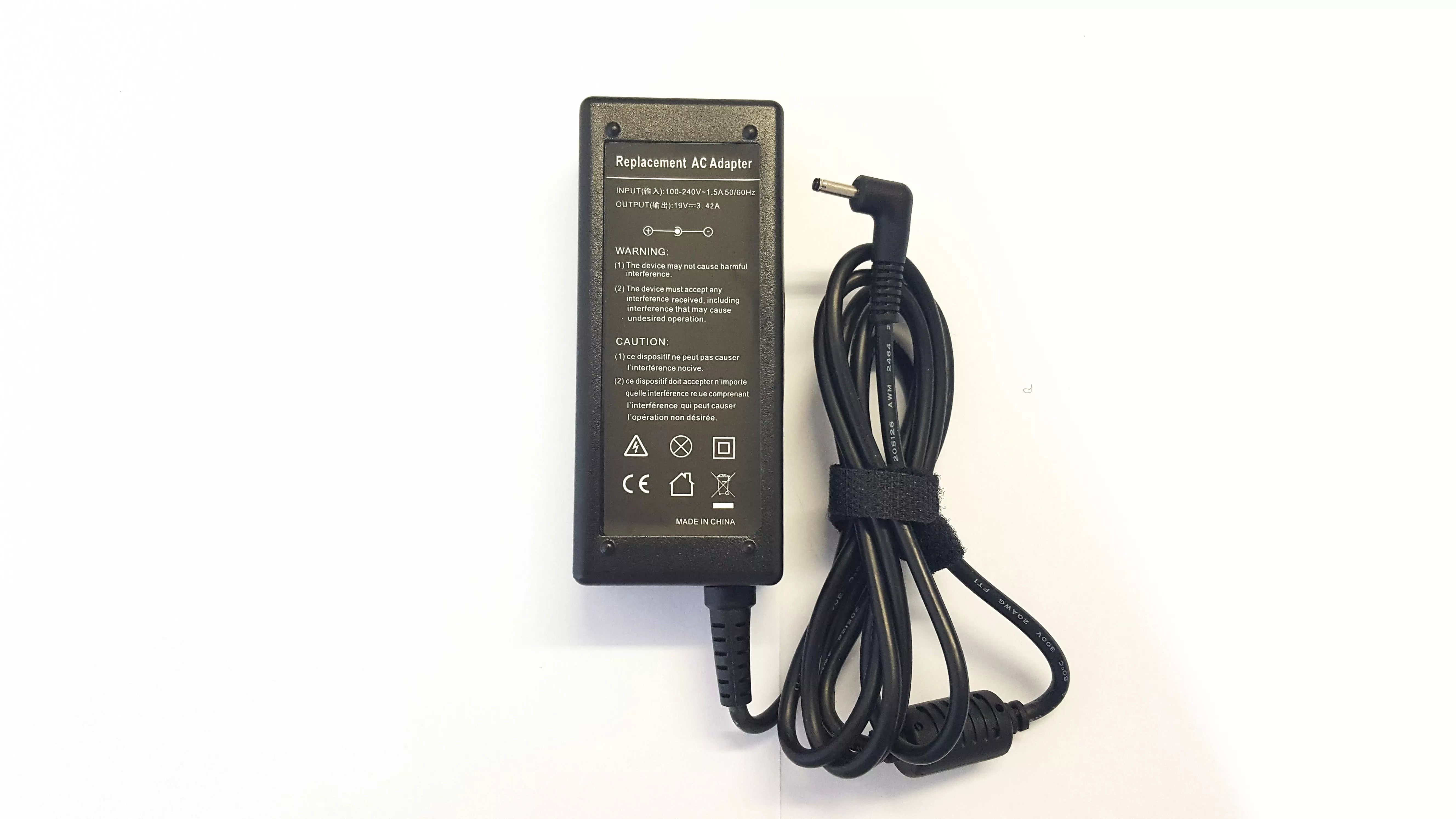 LAPTOP CHARGER FOR ASUS 19V 3.42A - 3.0mm 1.1mm Pin