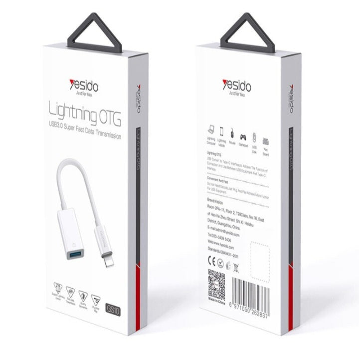 Yesido Lightning OTG GS10 USB2.0 Super Fast Data Transmission