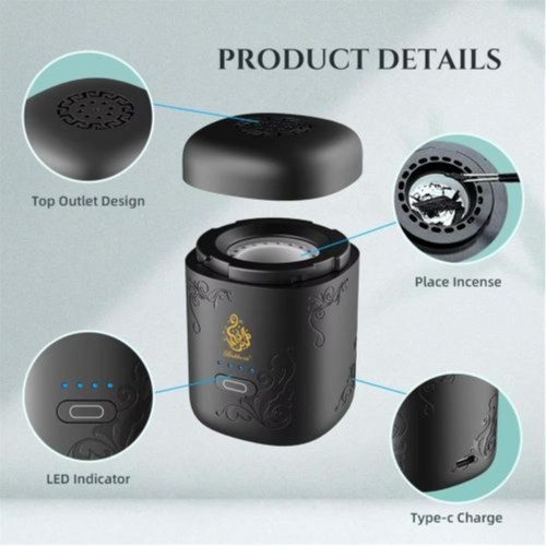 Mini Portable Incense Burner Bakhoor B38