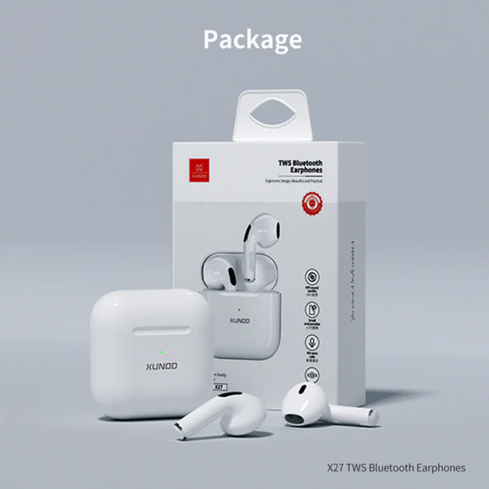 XUNDD X27 TWS Bluetooth Earphones White