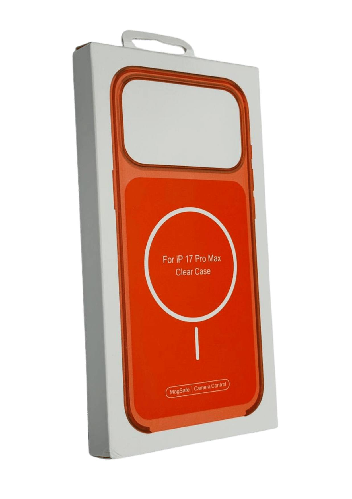 iPhone 17 pro max clear case -orange