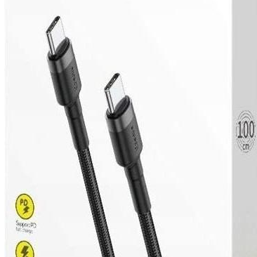 Baseus Cafule Type-C PD2.0 60W Flash Charging Data Line (20V 3A) 1M - Gray/Black