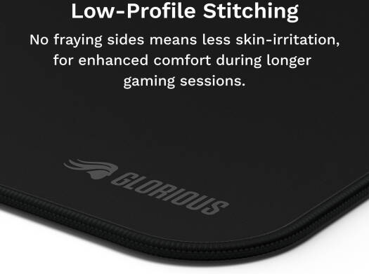 Glorious GMP 2 Stitched cloth Gaming Mousepad XXL Black - GLO-MP2-CLTH-STC-XXL-BLK