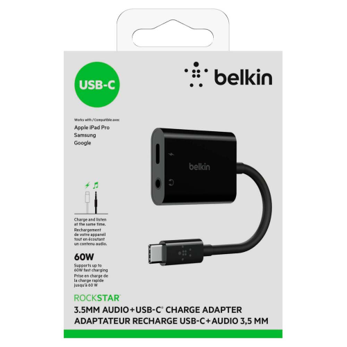 Belkin Usb C - 3.5Mm+ Lightning Connector