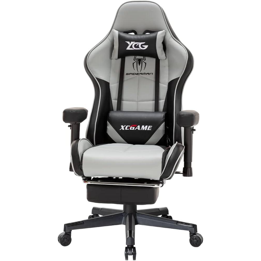XC-Game Gaming Chair GFY102T18 – Grey, Black, and White