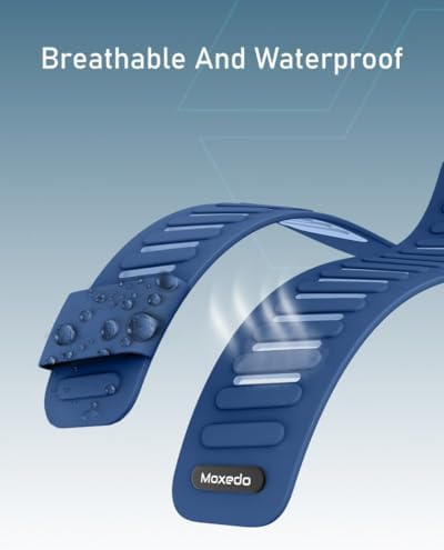 Moxedo Flow-Fit Silicone Watch Strap for Whoop 5.0 - BLUE