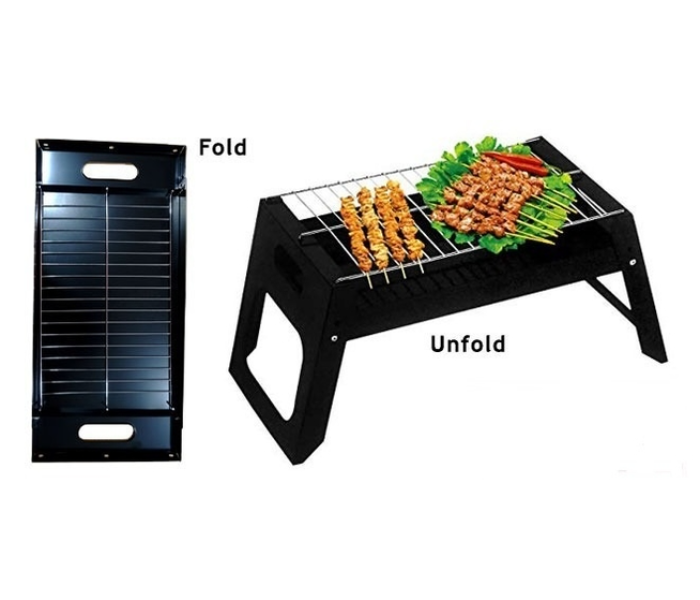 BBQ Grill Portable Stainless steel barbecue pits Foldable -Black TL-258