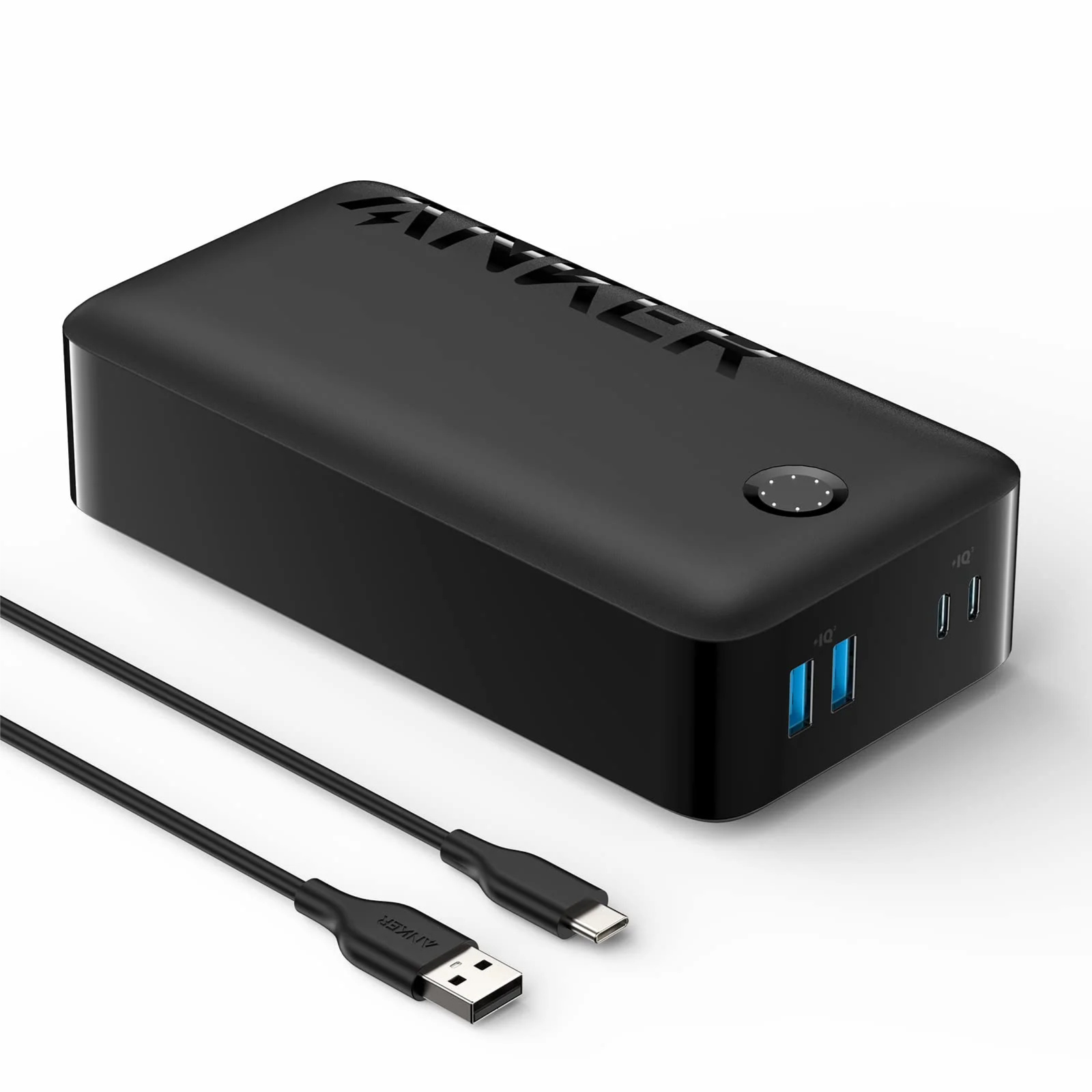 Anker Portable Charger, Power Bank, 40,000mAh 30W Battery Pack with USB-C High-Speed Charging