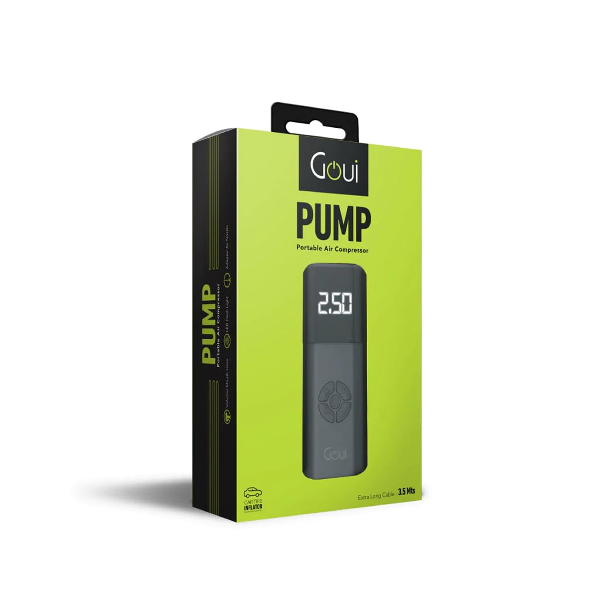 Goui Pump Portable Air Compressor, Black, G-AIRPUMP-K