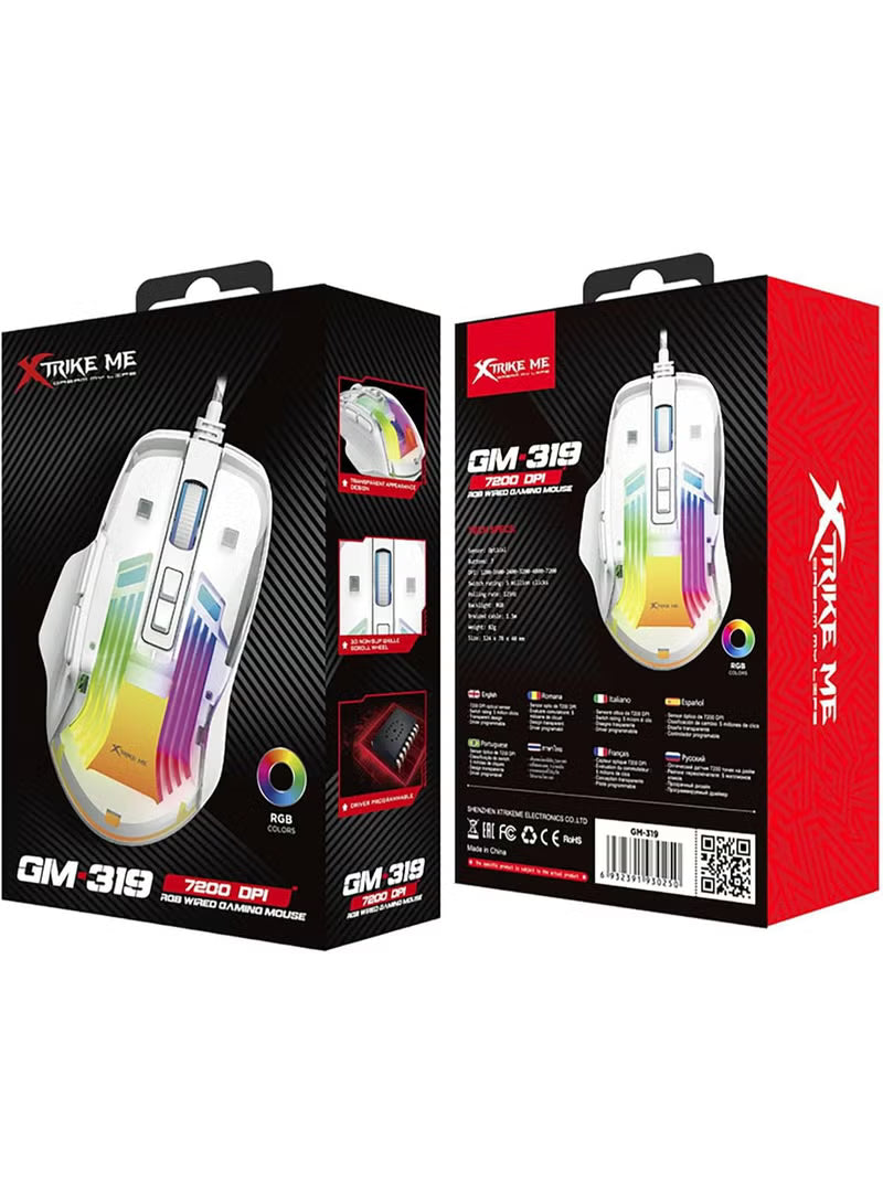 Xtrike ME RGB Wired Gaming Mouse GM-319