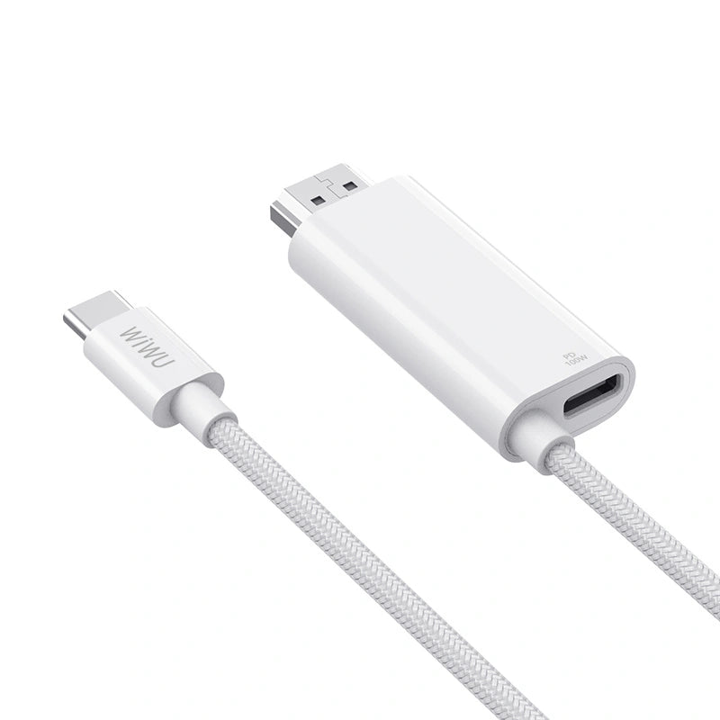 wiwu HDMI to type C Projection Cable - Wi-PS001 Cable White
