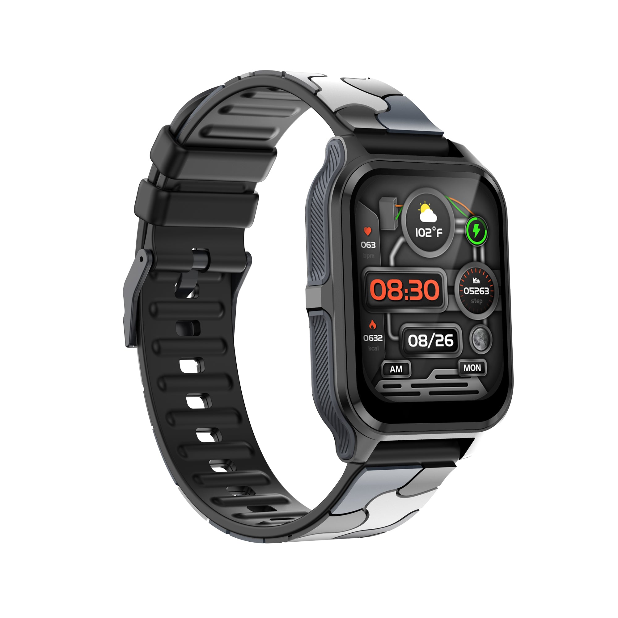 Platinum HALE S Smart Watch with BT Calling - Black - P-SWHALESBK