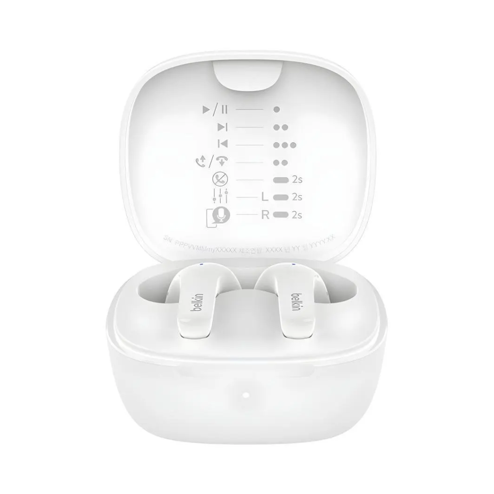 Belkin SOUNDFORM Rhythm True Wireless Earbuds - white