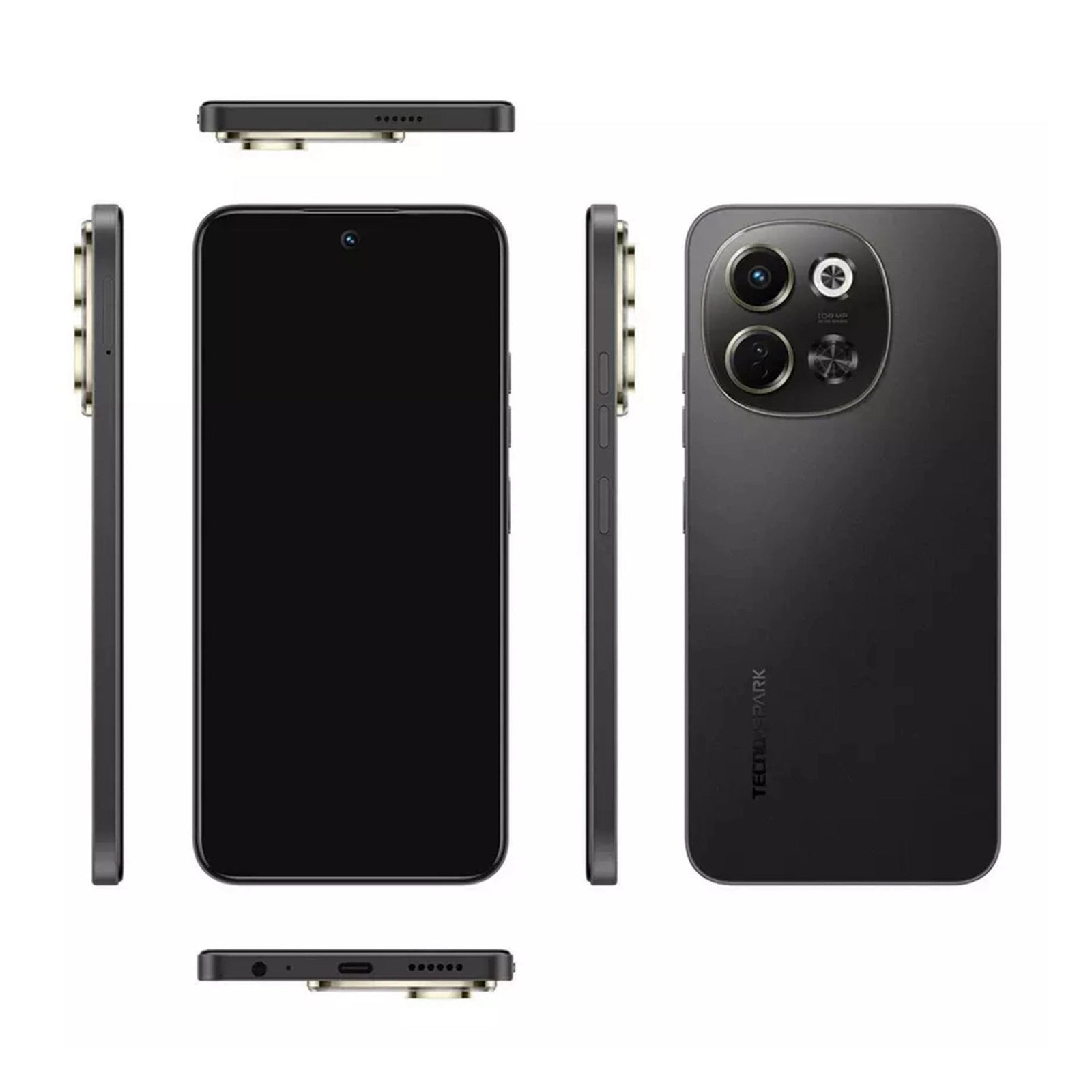 Tecno Spark 30 5G Smartphone, 8 GB RAM,256GB Storage, Midnight Shadow, KL-8