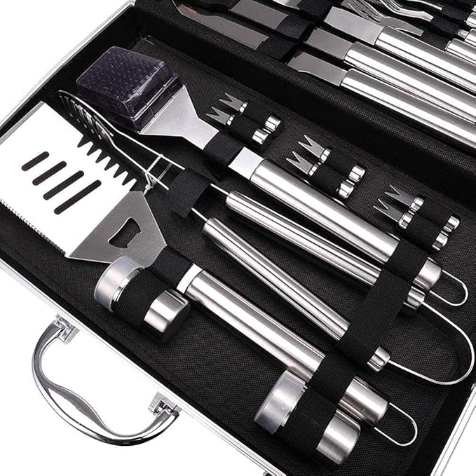 BBQ Tools Set Grill Accessories for Outdoor Grill 26PCS Stainless Steel Grilling Kit