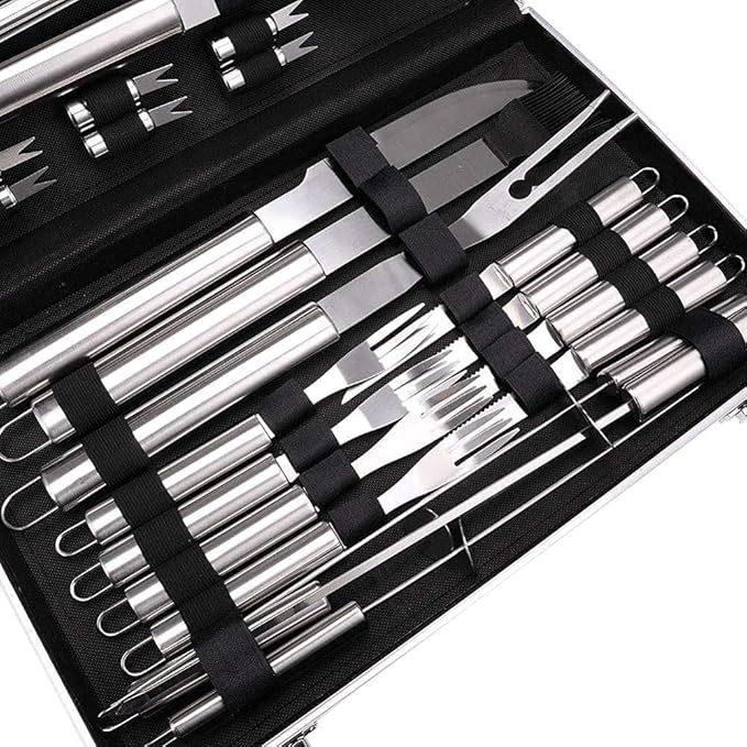 BBQ Tools Set Grill Accessories for Outdoor Grill 26PCS Stainless Steel Grilling Kit