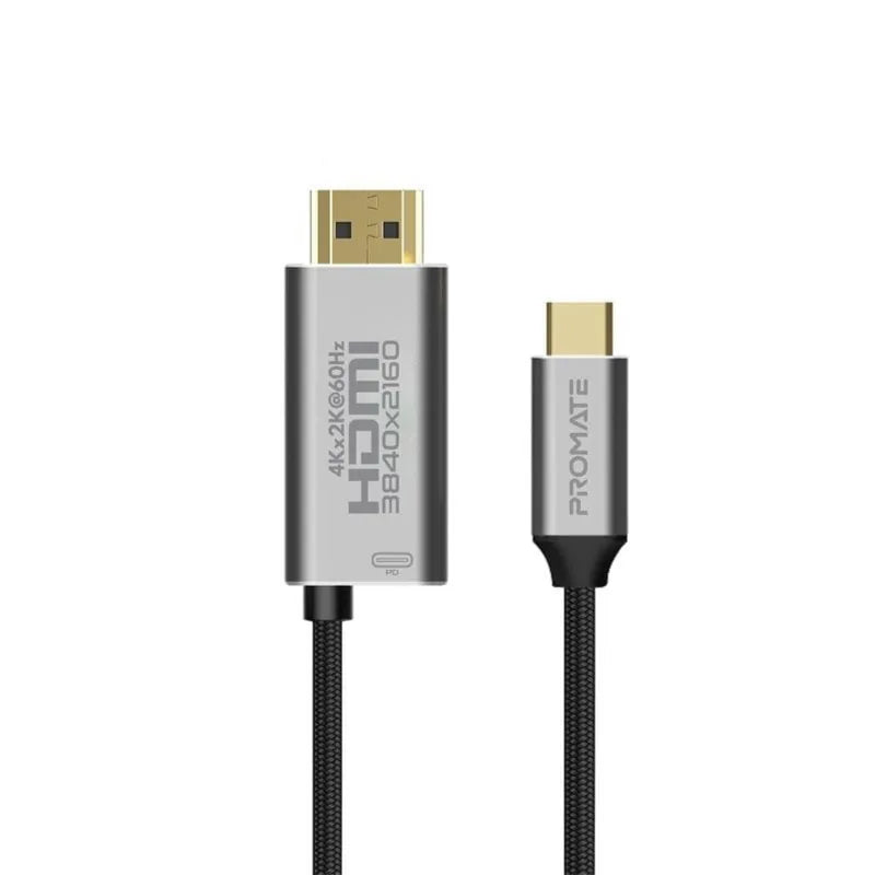 Promate 4K CrystalClarity™ USB-C to HDMI® Cable 1.8m