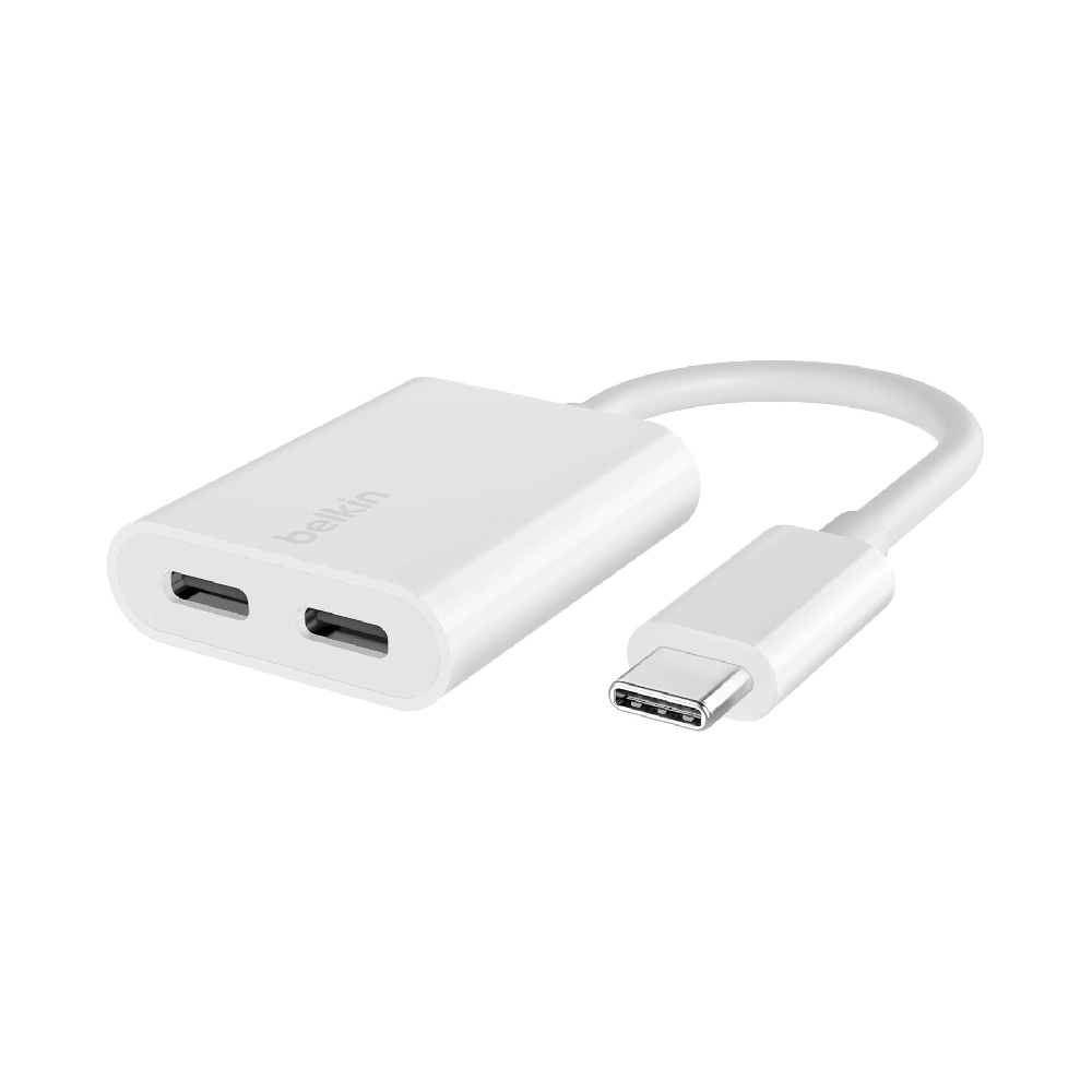Belkin USB-C Audio + Charge Adapter 60w White