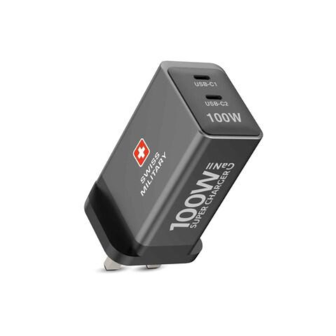 Swiss Military GaN II USB-C Charger Black 100W