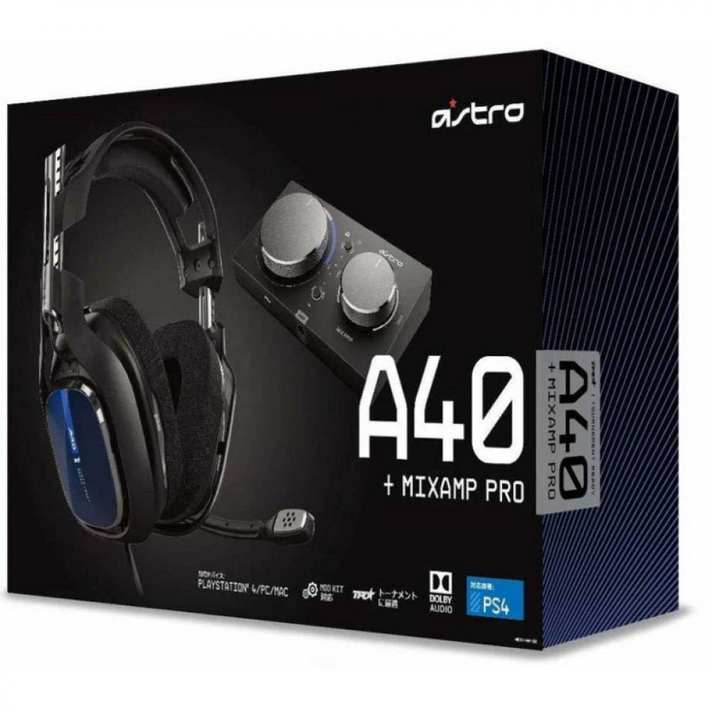 Astro A40 TR Headset + Mix Amp Pro Gen 4 Gaming Headset- Blue