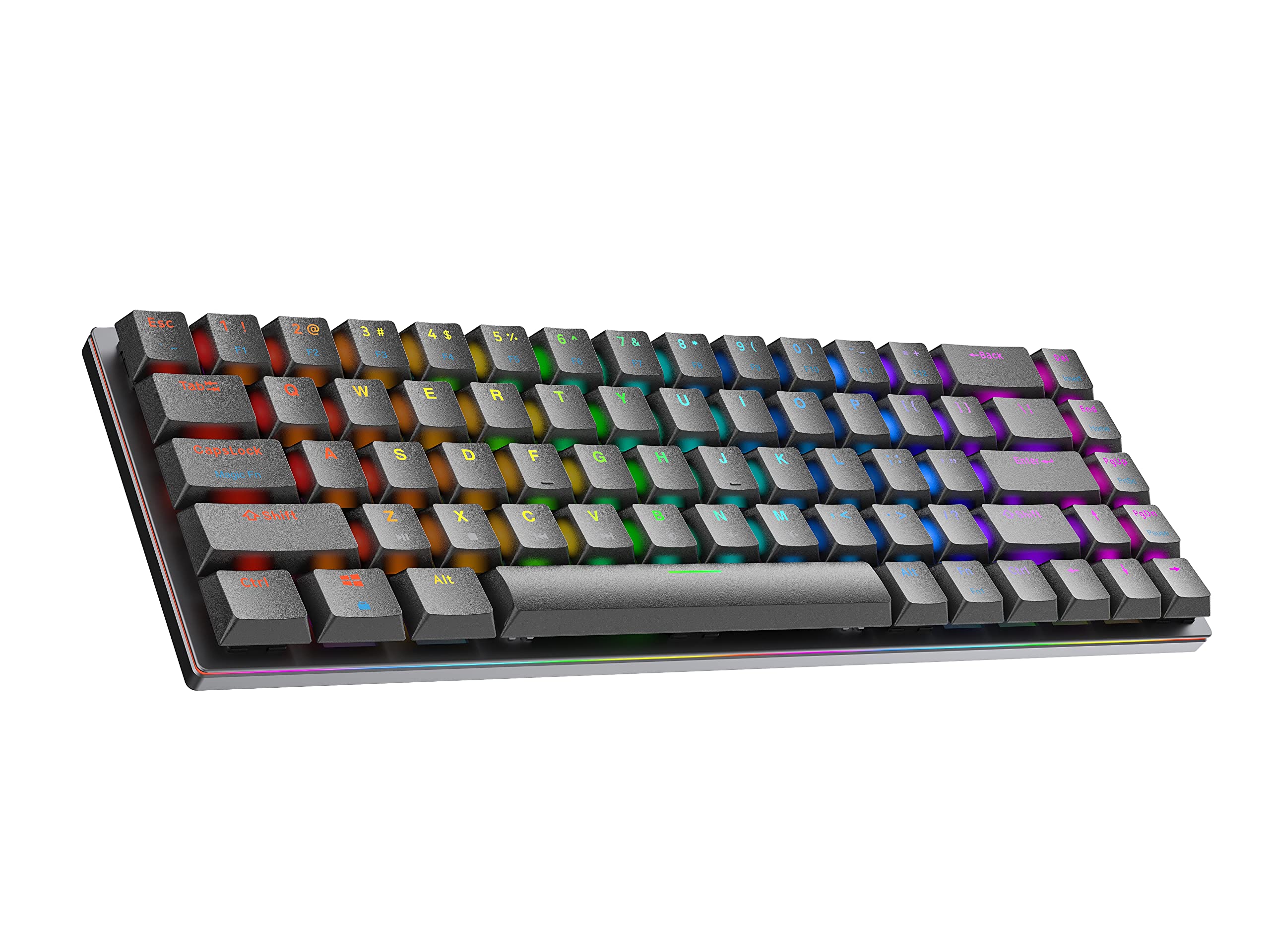MK005PRO 60% Wired RGB Gaming Keyboard, 68 Keys Compact Mechanical Keyboard