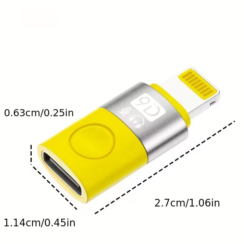 Type-C Female to Lightning Adapter with Sound Card, Microphone, Digital Audio, and OTG Converter for Headphones