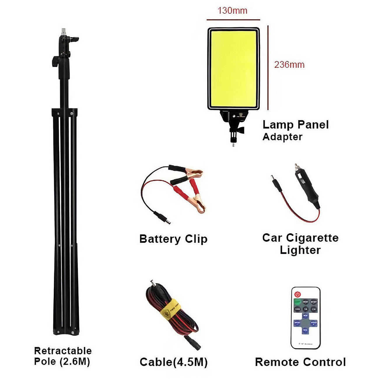Camping Light Toby's BVT-01Sanara Six Sided Too Bright Full Set