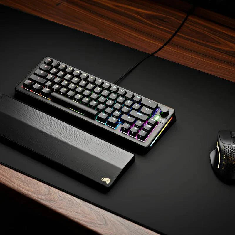 Glorious GMMK 3 65% Prebuilt Wired Keyboard - Arabic GLO-KB-GMMK3-65-PB-FOX-W-BLK-AR-Black