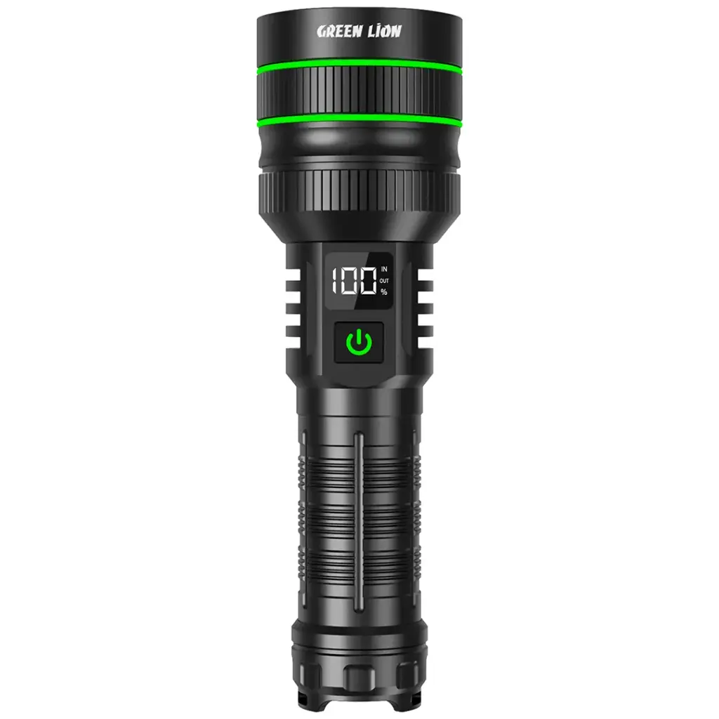 Green Lion Hyper Ray Pro LED Torch - Black