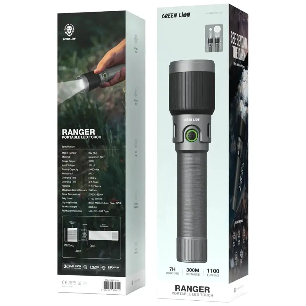 Green Lion Torch Ranger Portable LED