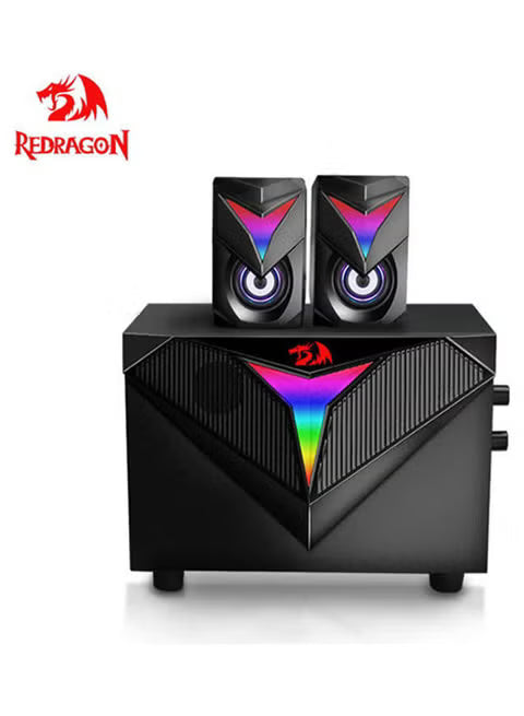 Redragon GS700 Toccata Stereo Wired Gaming Speaker - Black
