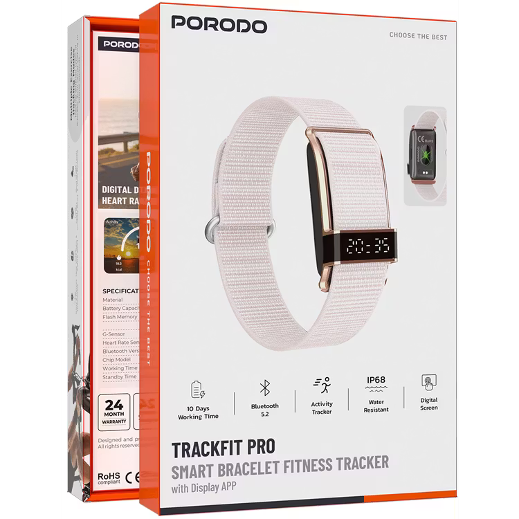 PORODO TRACKFIT PRO SMART BRACELET FITNESS TRACKER