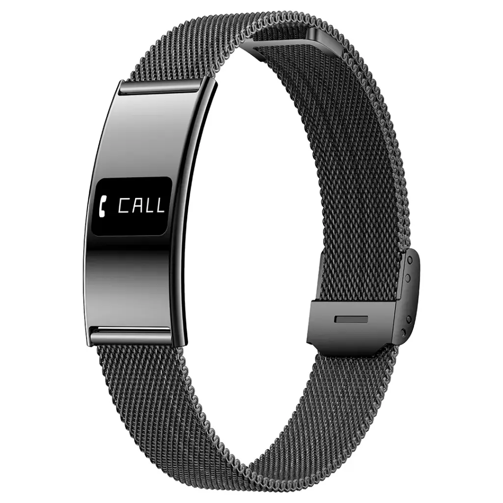 Porodo Trackfit Plus Smart Bracelet Fitness Tracker With Display App - Black