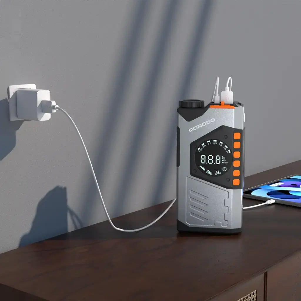 Porodo VoltBoost 10000mAh Compact Utility Tool - Gray