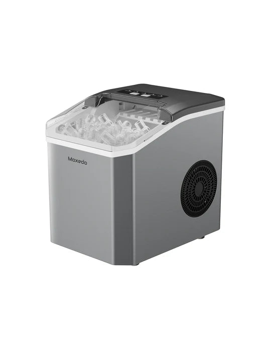 Moxedo Electric Countertop Automatic Ice Maker Machine 1.2L with Hand Scoop & Self Cleaning Function