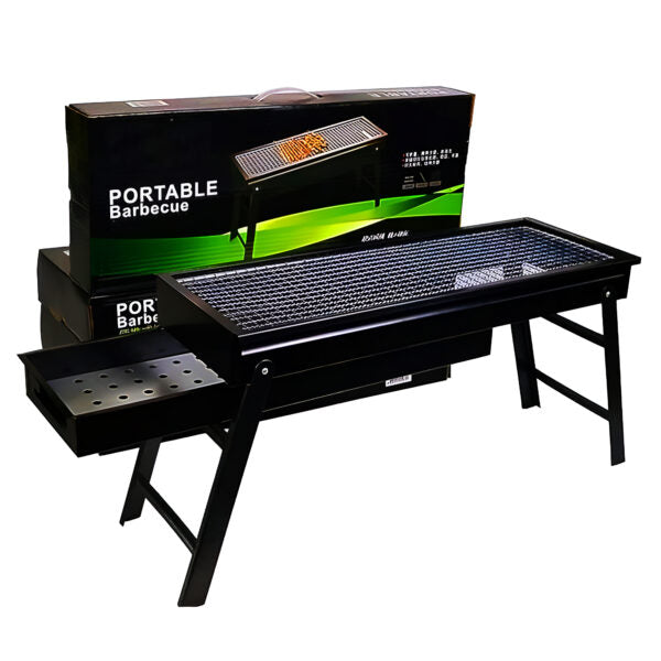 BBQ Grill Portable Barbecue Grill Charcoal Grill Stainless Steel Folding Grill Portable Grill Barbecue Drawer for The Family BBQ Party - Q/JLZ02