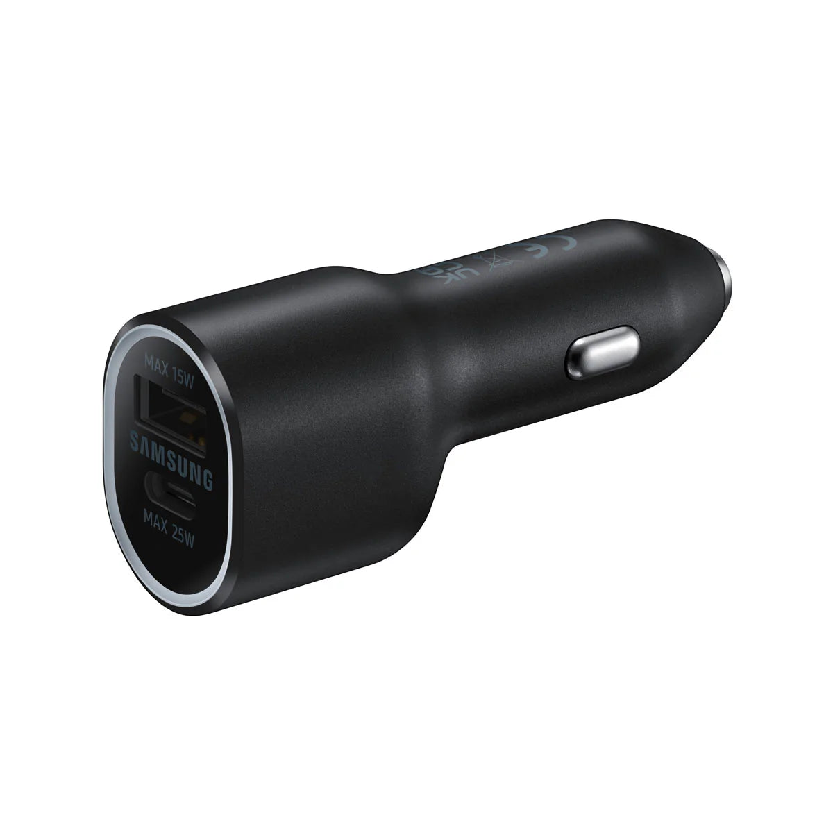 Samsung car charger duo 40w dual port - black