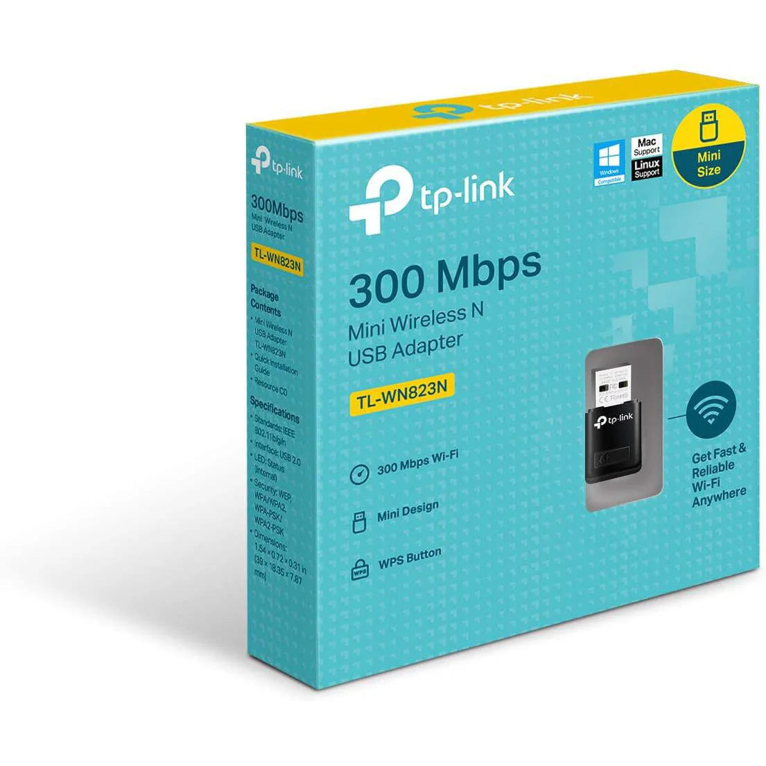 TP Link Wireless Mini USB Adapter TL-WN823N