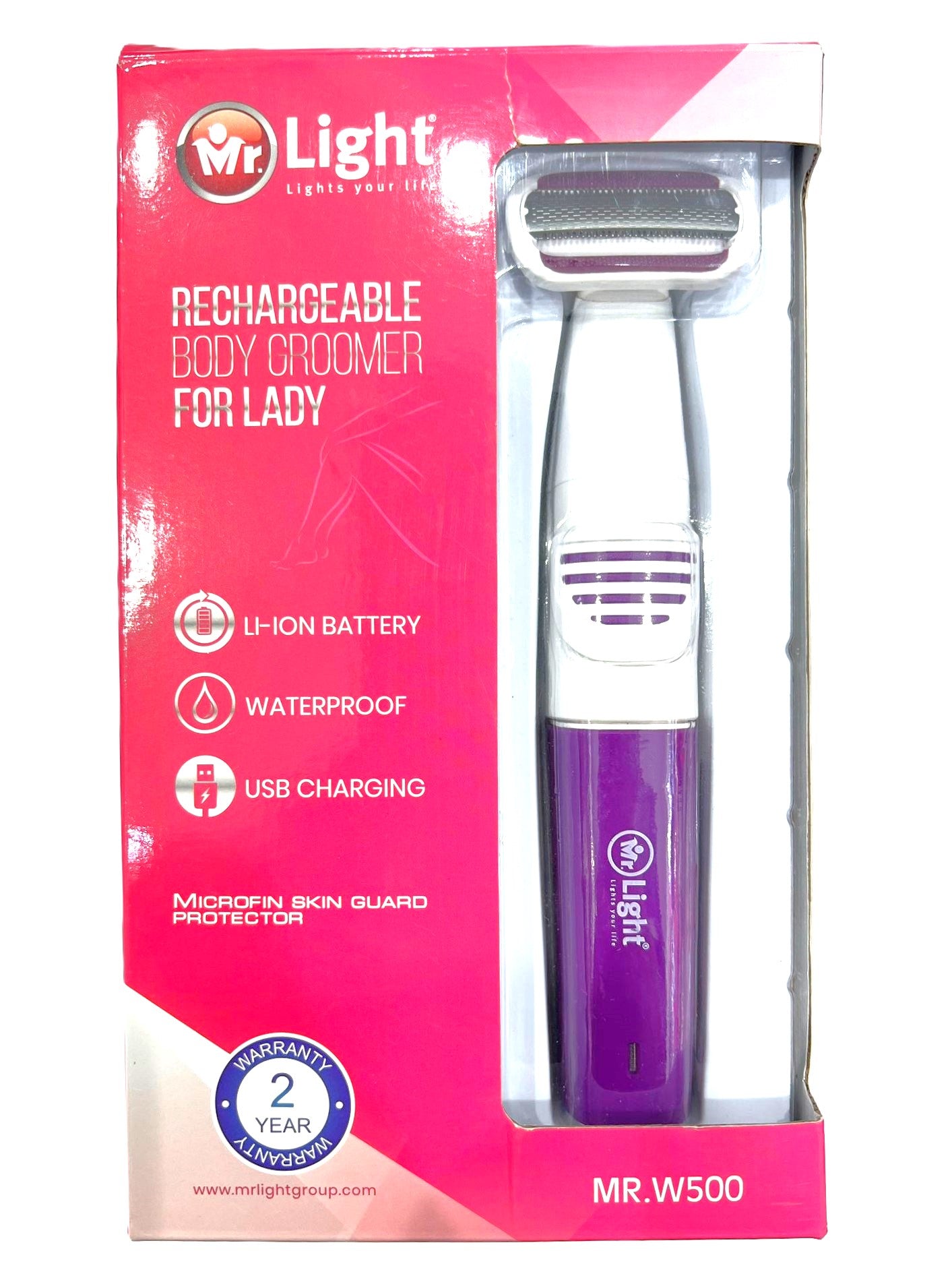 Mr light Rechargeable Body Groomer for Lady MR W500