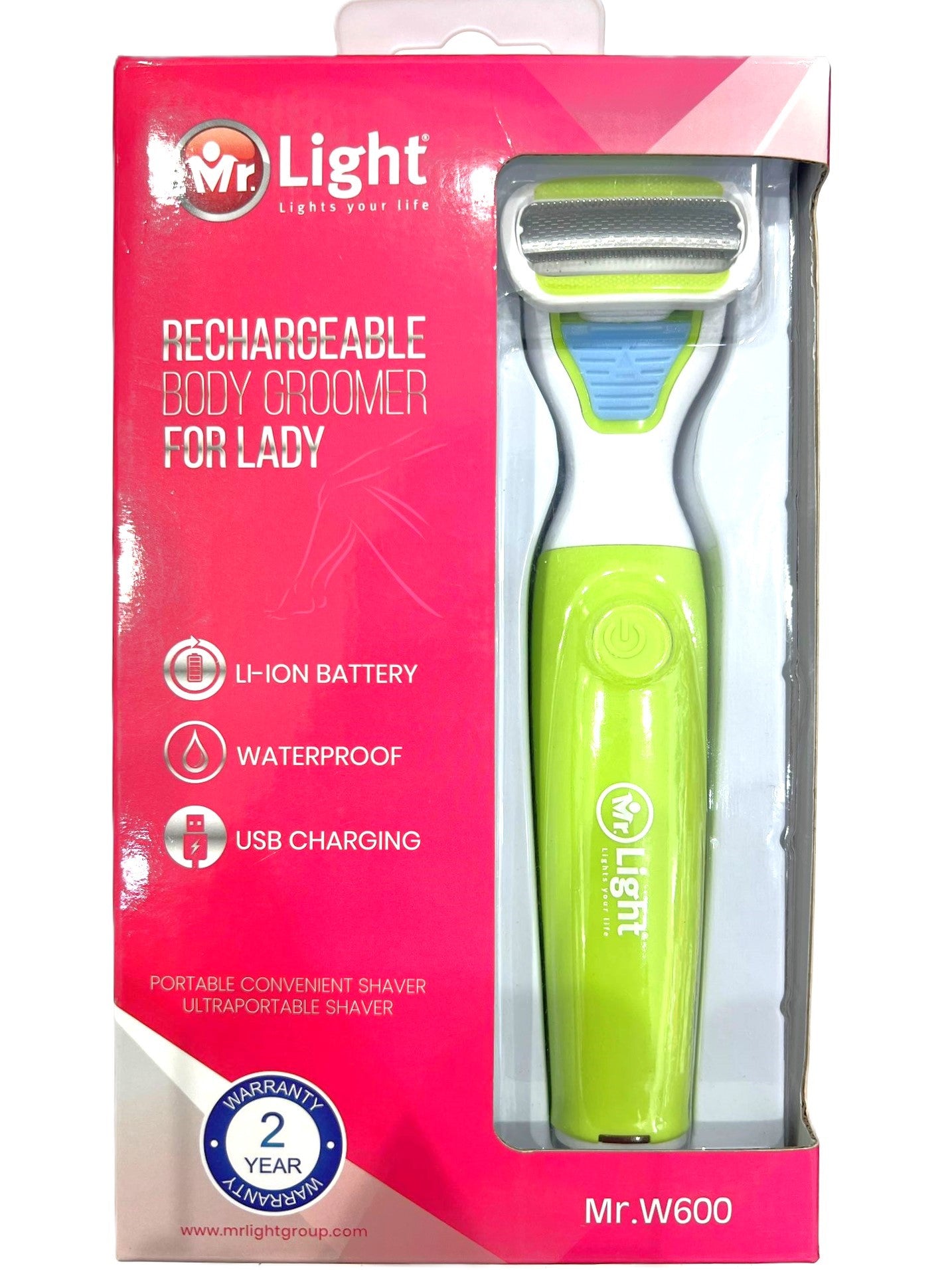 Mr light Rechargeable Body Groomer for Lady MR W600