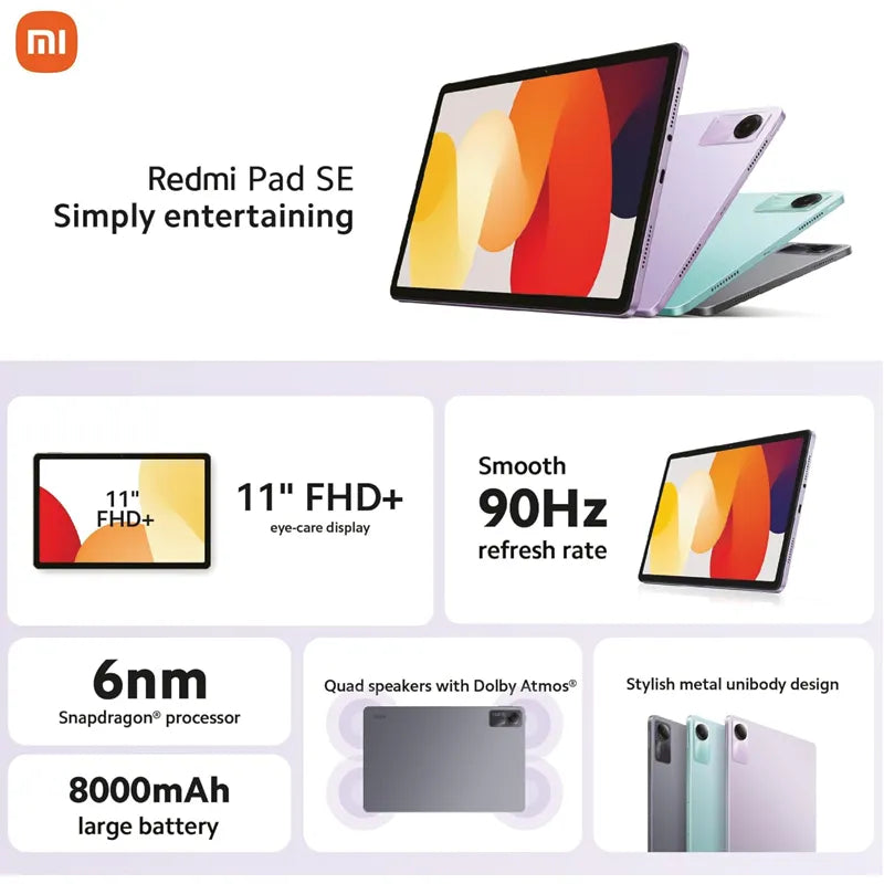 Xiaomi Redmi Pad SE 8GB 256GB – Mint Green